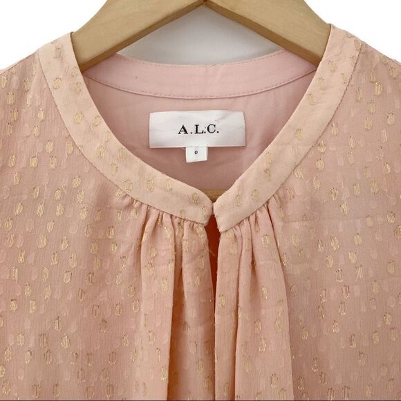 A.L.C. Sidney Dress In Pink, Polka Dots - Picture 6 of 14